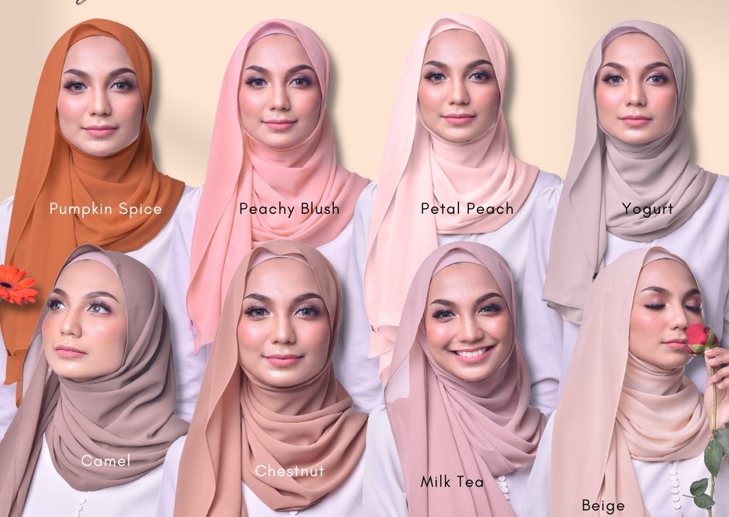 tudung chiffon