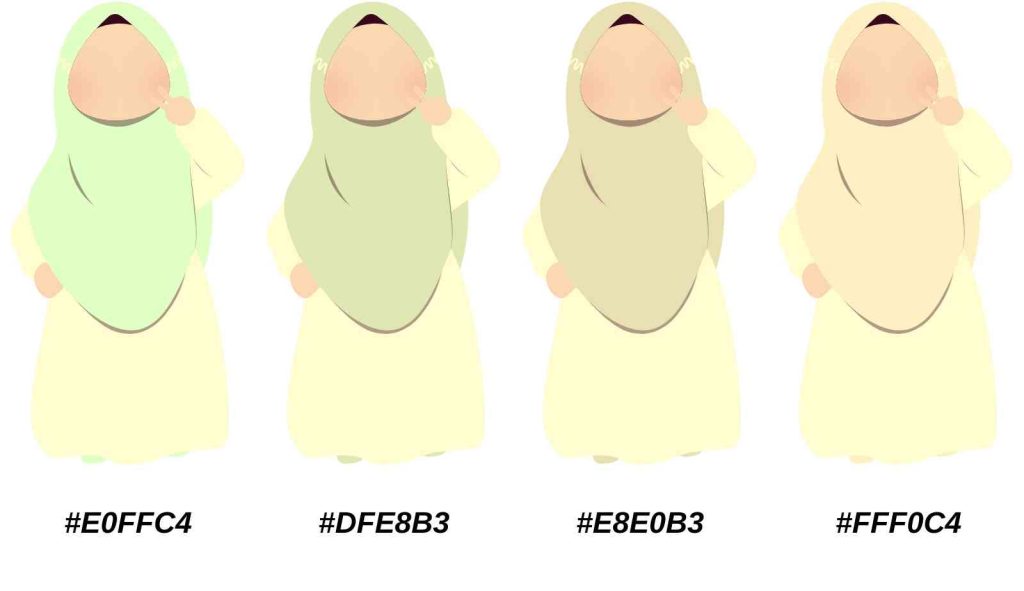 Baju Cream Tudung Warna Apa