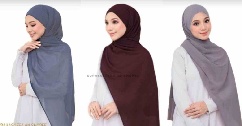 Jenis Tudung Shawl