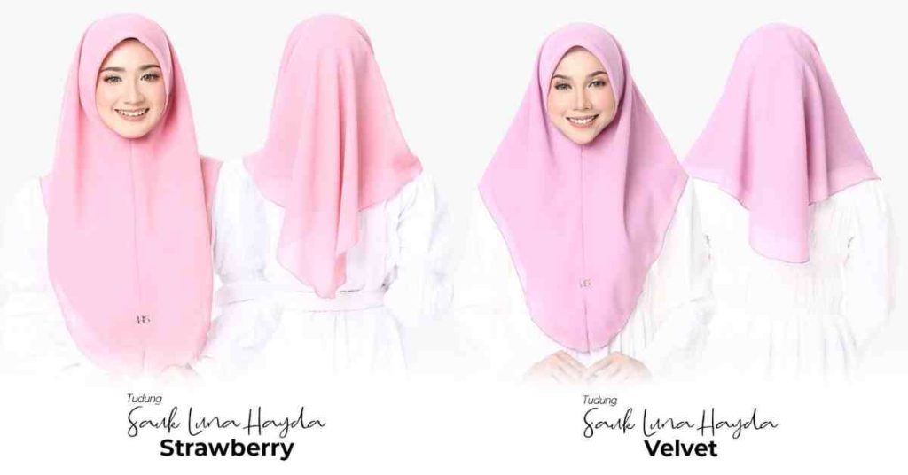 warna tudung untuk kulit gelap